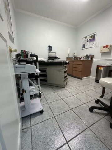 Exam room with EKG